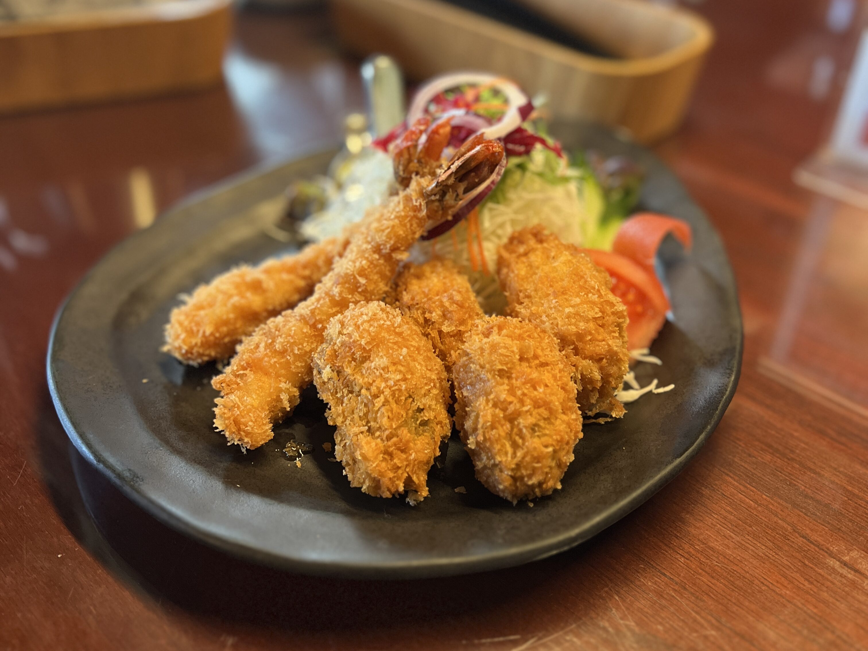 あおぞら銭函3丁め　ミックスフライ（エビフライ２、カキフライ４）